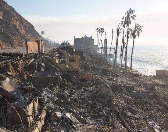 Hoti in uniforme de pompieri in zone incendiate din Los Angeles
