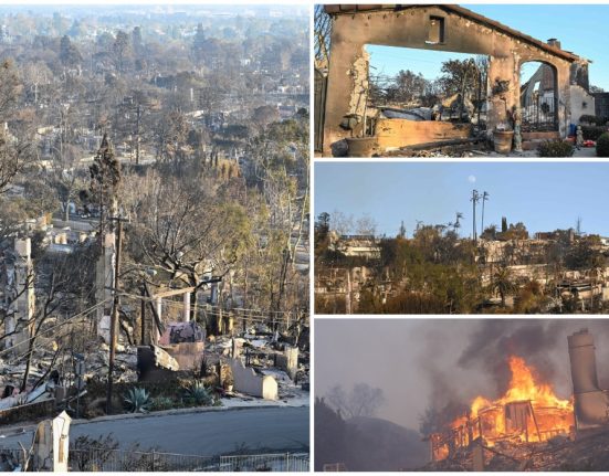 Peisaj apocaliptic in Los Angeles dupa incendii devastatoare 16 morti cinci zile de infern Tot cartierul a fost distrus complet