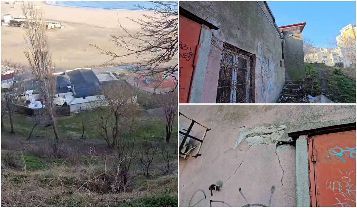 Pericol pe faleza Constanta cladiri risca prabusirea