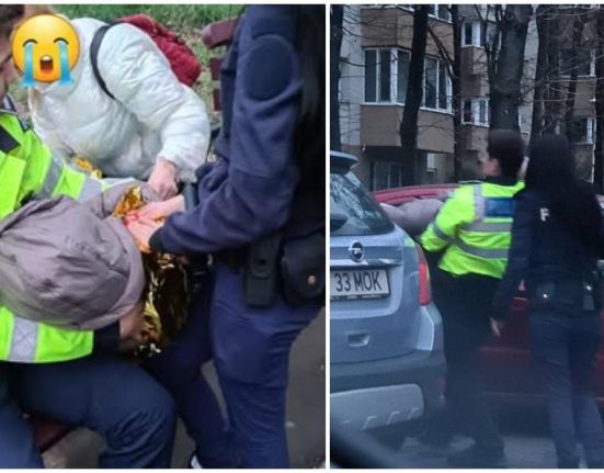 Respect om frumos Un politist din Bucuresti a tinut in brate o femeie aproape inghetata pana la sosirea ambulantei