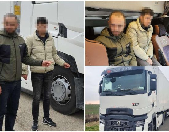 Sirieni ascunsi intr un TIR cu mandarine la Vama Calafat