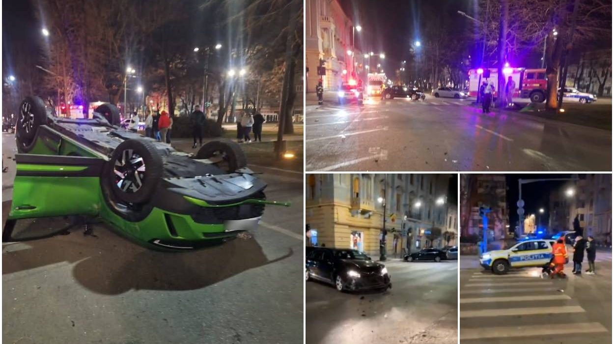 Sofer beat accident grav pe o strada din Arad