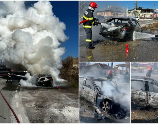 Soferita din Tulcea teroizata de flacari si fum