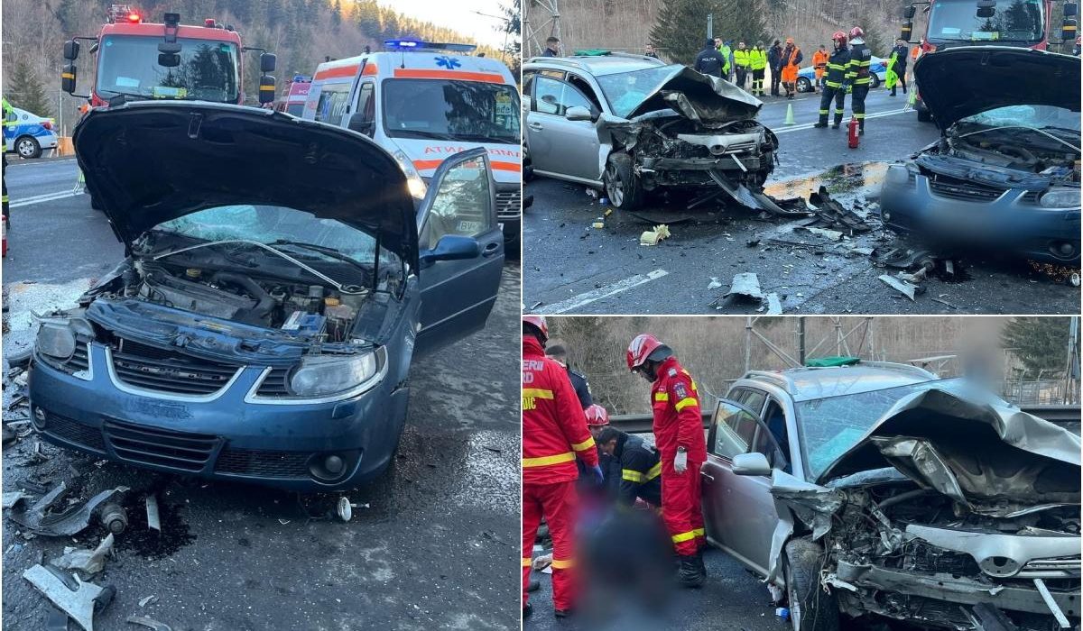 Accident mortal pe DN1 in Predeal un mort trei raniti