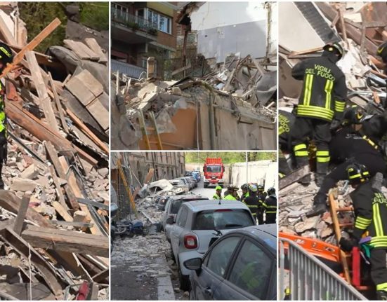 Bloc prabusit la Roma dupa explozie uriasa