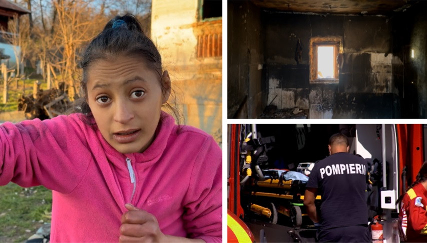 Copil de 3 ani cu arsuri grave salvat de mama sa