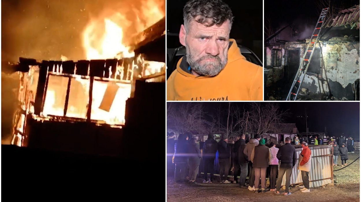 Mama a doi copii arsa de vie in casa Albesti Botosani Picioare rupte dupa scandal conjugal nu a putut fugi