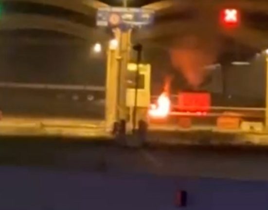 Pericol de explozie la Vama Giurgiu cisterna incendiata