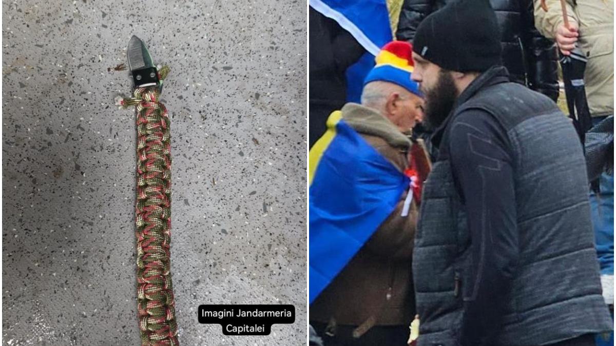 Polonezul instigator prins cu cutit la protest retinut Ce a spus flancat de mascati