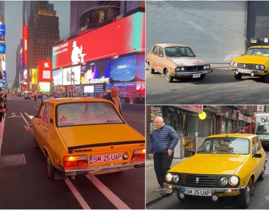 Romanul din Satu Mare cucereste SUA pe Ruta 66 cu Dacia 1300 galbena