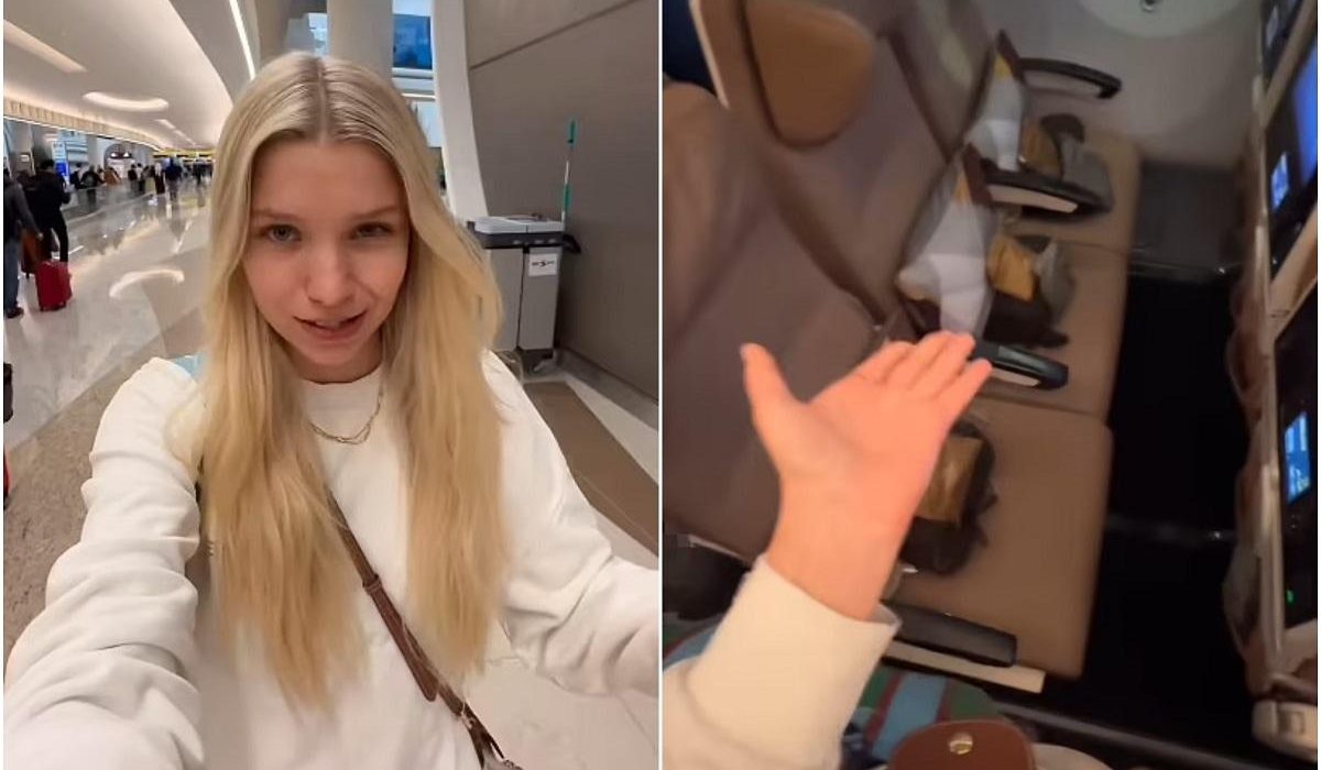 Trucul prin care o tanara sta mereu singura in avion E ca la business class dar in economy