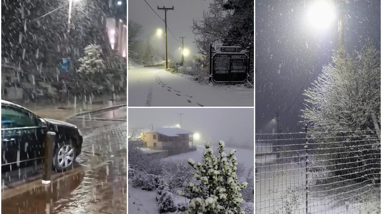 Val de aer polar in Grecia ninsori si frig extrem