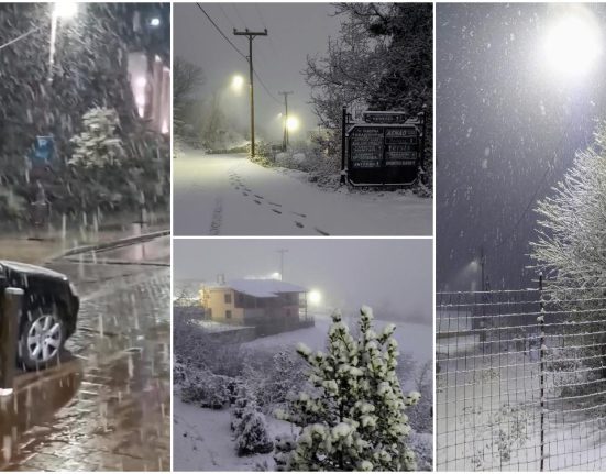 Val de aer polar in Grecia ninsori si frig extrem