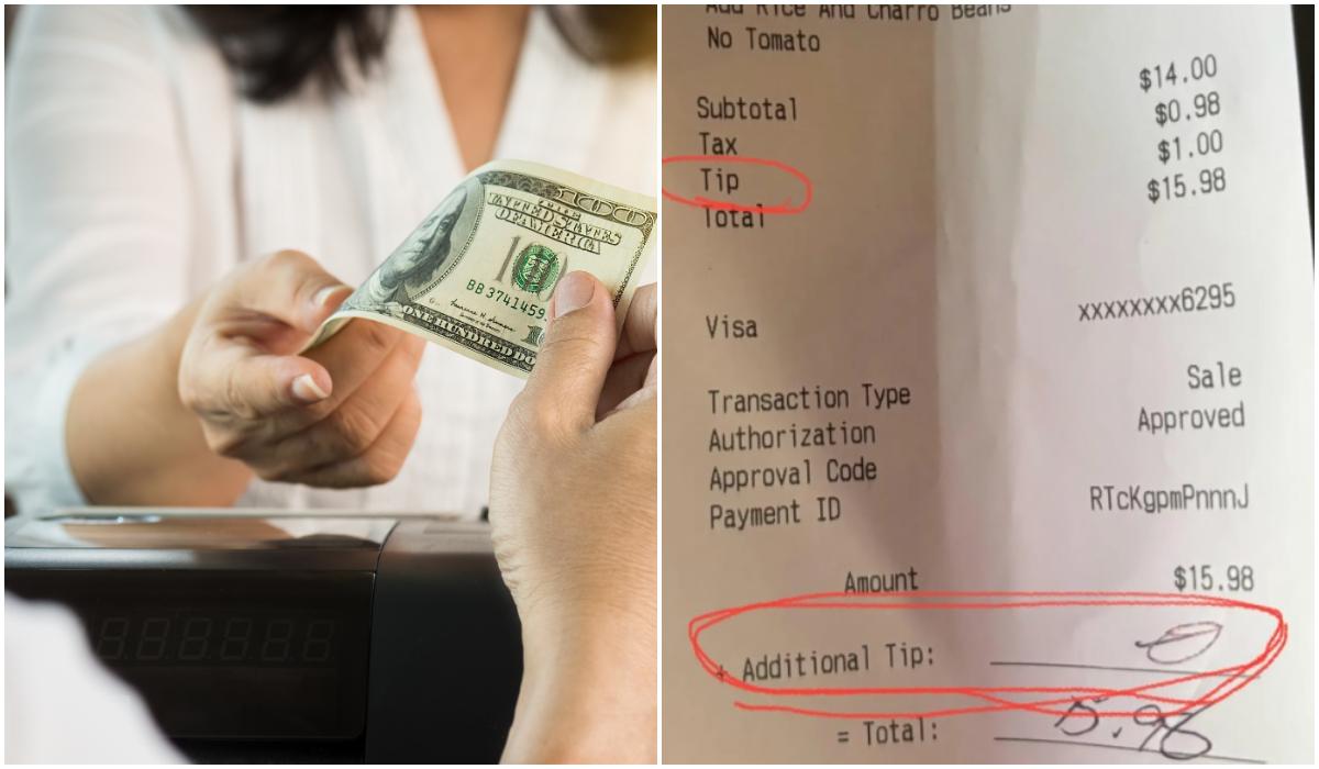 E ridicol American revoltat dupa ce un restaurant i a cerut bacsis dublu pentru o comanda online