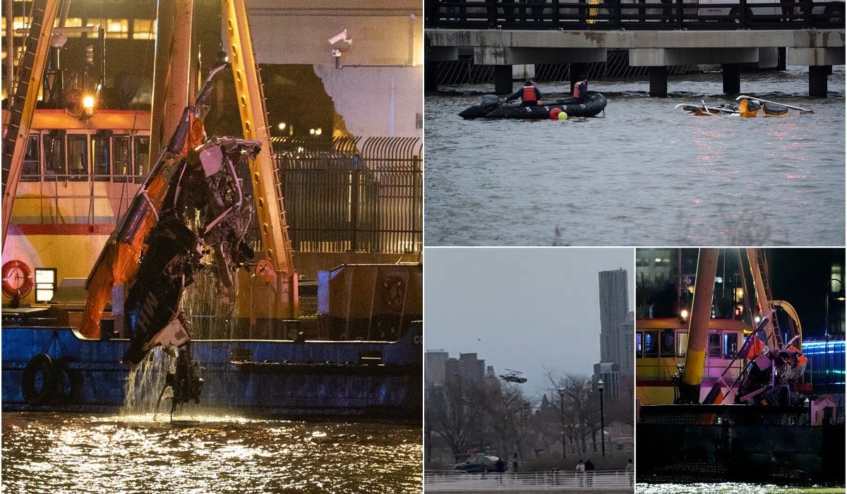 Momentul prabusirii unui elicopter in SUA 6 morti