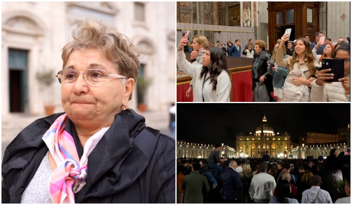 O romanca din Italia in lacrimi la capataiul Papei Francisc ma a salvat Margareta a asteptat 5 ore pe drumul pelerinilor pentru un ultim omagiu