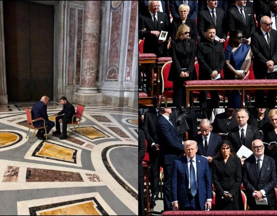 Volodimir Zelenski si Donald Trump s au intalnit la funeralii