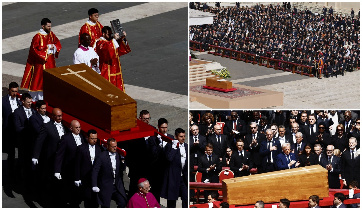 Zeci de lideri au participat la funeraliile Papei Francisc