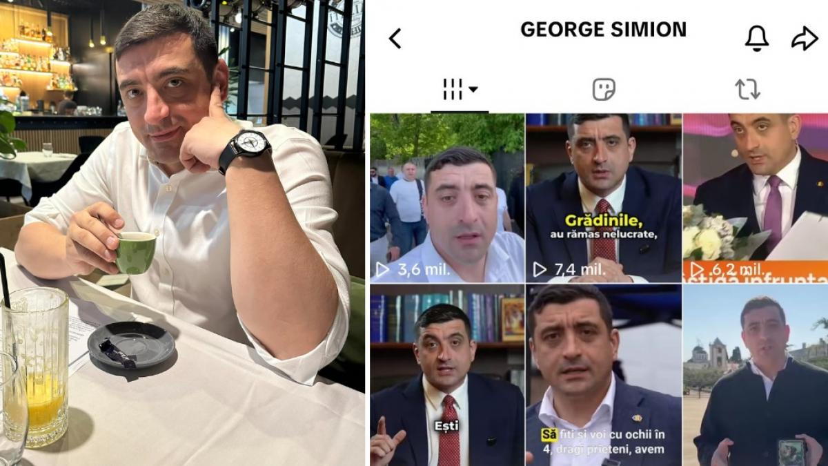 George Simion si a redeschis contul de TikTok si Facebook