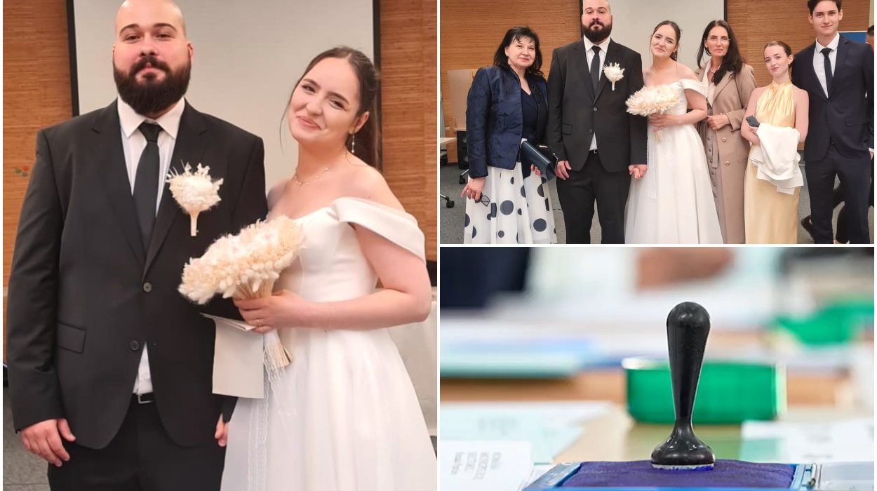 O mireasa romanca si sotul ei au votat in Germania in ziua nuntii