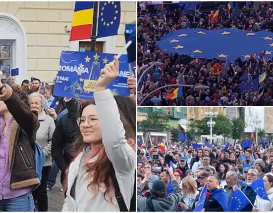 Zeci de mii de romani la mitinguri pro europene