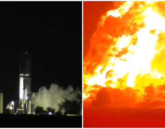 Megaracheta Starship explodeaza in timpul testului SpaceX