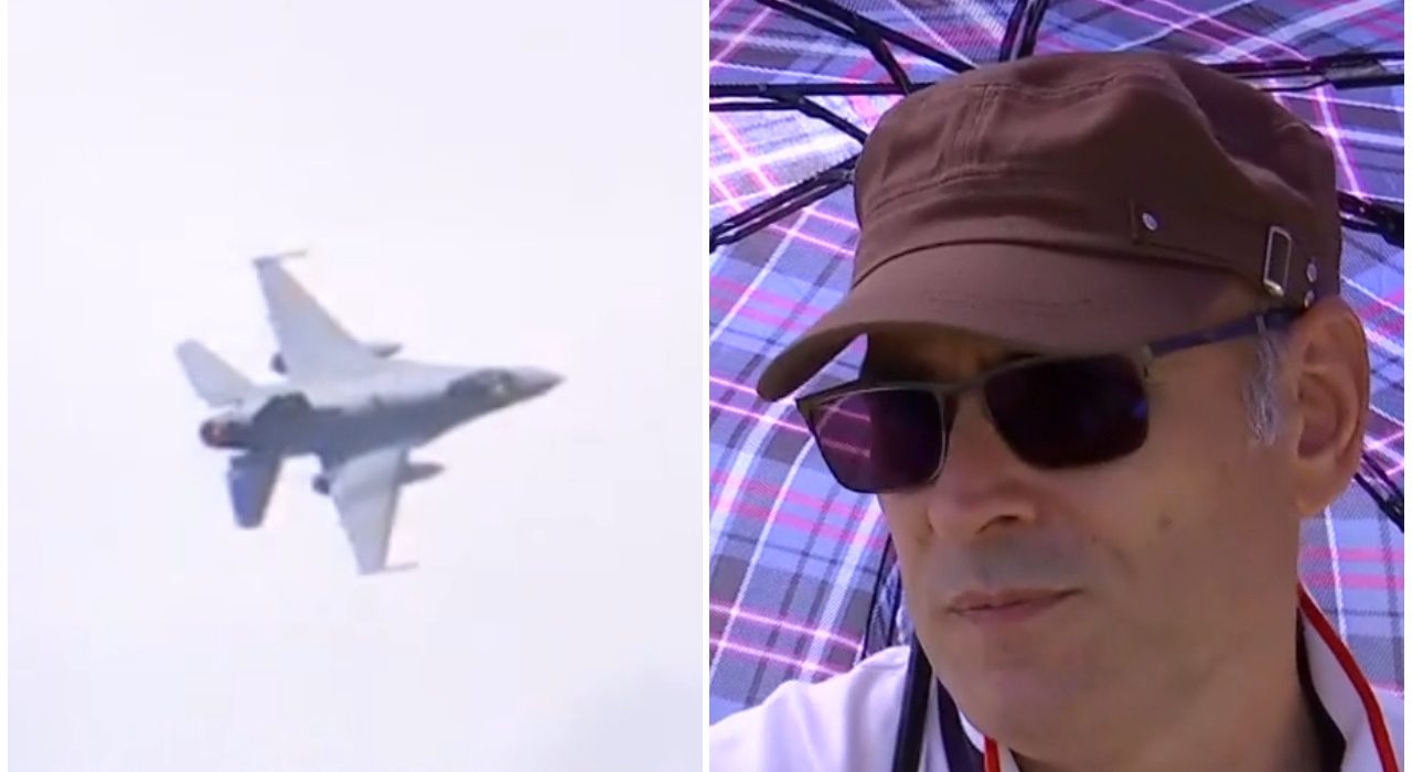 Momentul culminant al show ului aviatic F 16