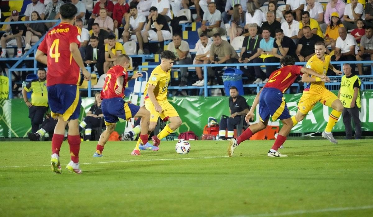 Nationale U19 a Romaniei pierde cu Spania la Euro