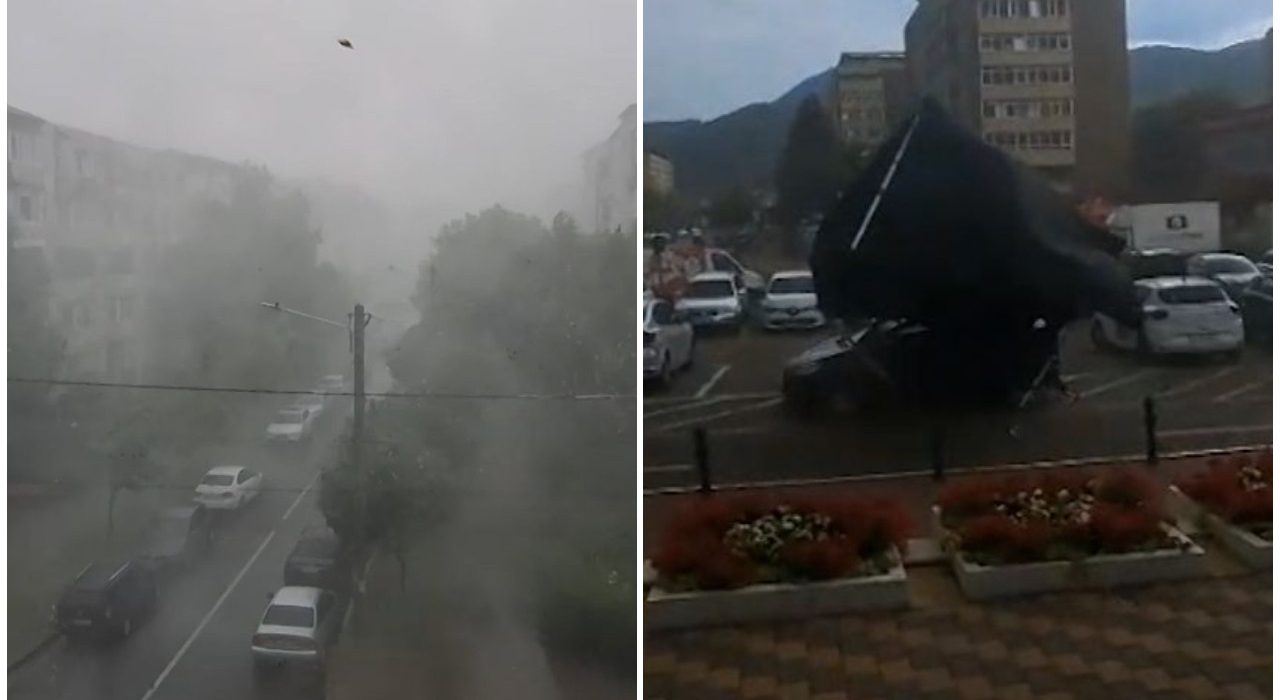 Zonele afectate de vanturi puternice si furtuni