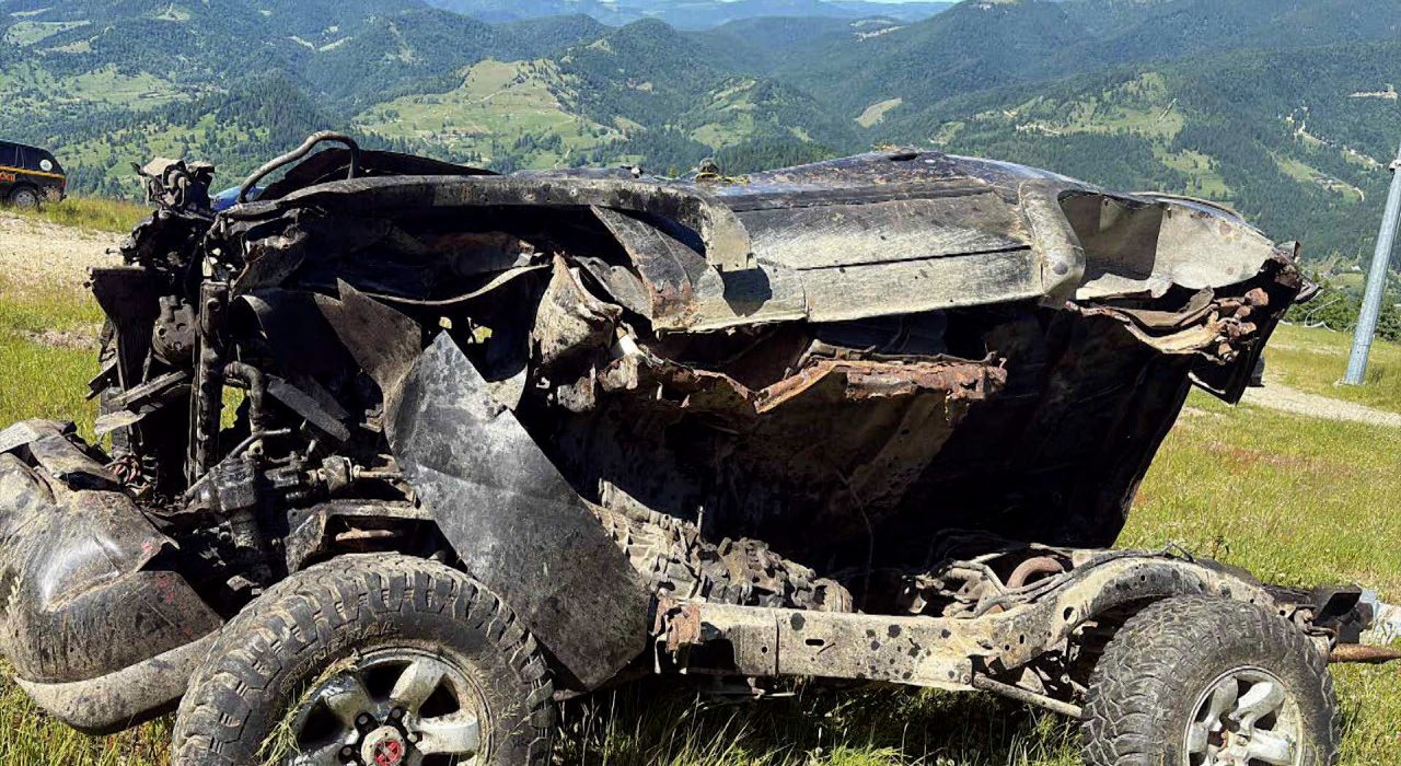 Accident pe Partia Borsa Tanar spitalizat dupa rostogolire