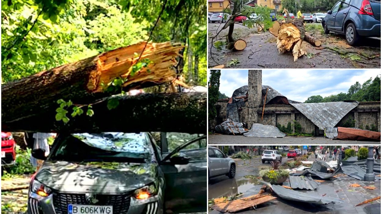 Bilanul dezastrului din Sinaia dupa furtuna A rupt tot