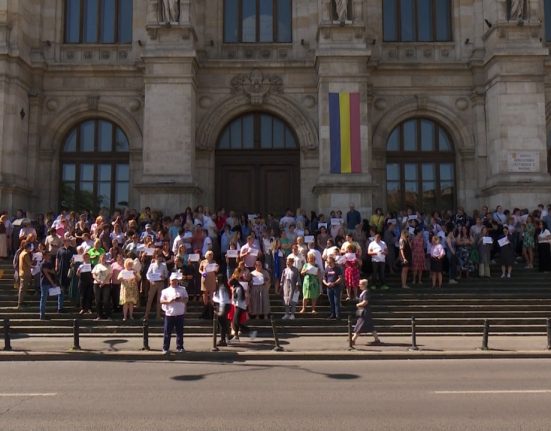 Bugetarii in protest si au aratat salariile E mult spuneti dvs