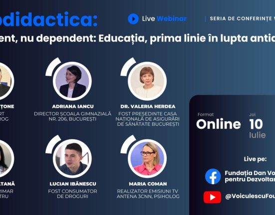 Conferinta Webdidactica Constient nu dependent Educatia prima linie in lupta antidrog aduce impreuna experti