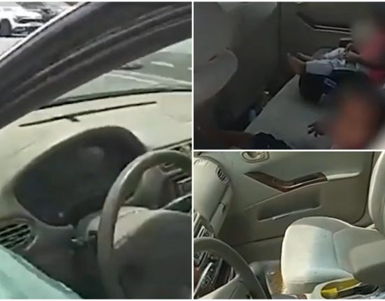 Doi copii abandonati intr o masina salvati de o femeie