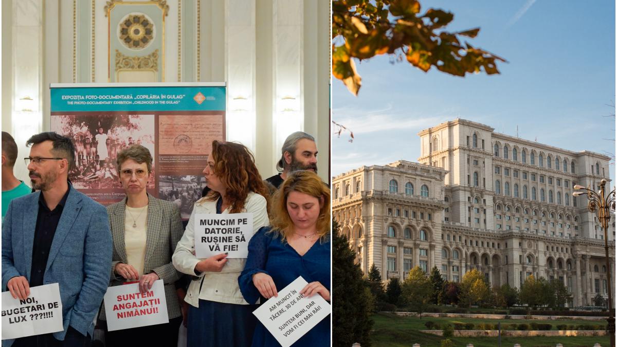 Functionarii din Parlament cer demontarea antanelelor de pe cladire