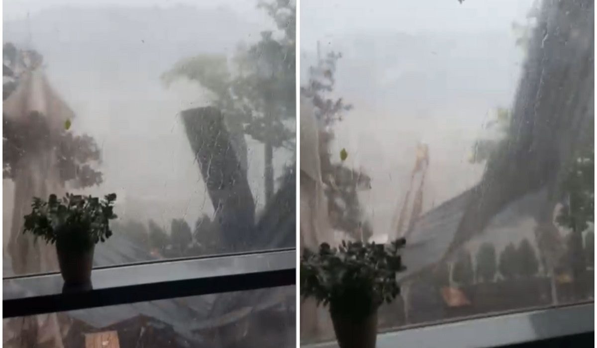 Furtuna violenta in Sinaia 11 raniti si distrugeri