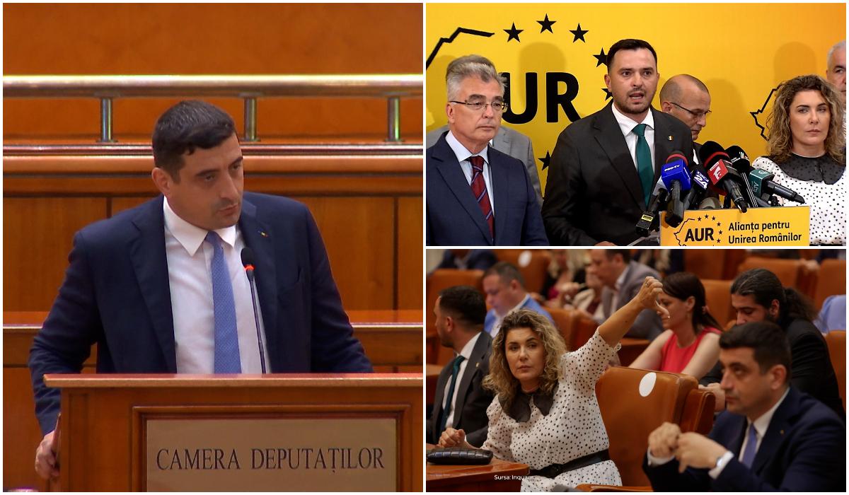 Sansele AUR de a obtine 233 de voturi la motiune