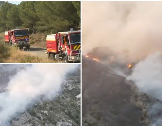Sute de hectare distruse de incendiile din Franta