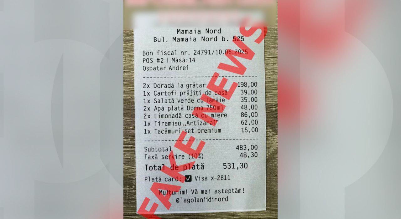 Taxa pe tacamuri in Mamaia bon fals isterizeaza internetul