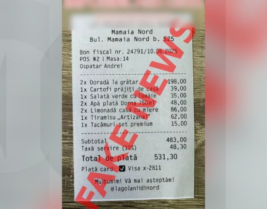 Taxa pe tacamuri in Mamaia bon fals isterizeaza internetul