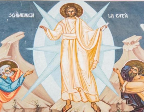 6 august Schimbarea la Fata a Domnului Sarbatore cu cruce rosie