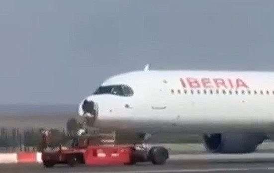 Avion din Madrid aterizare de urgenta dupa ce a lovit un vultur