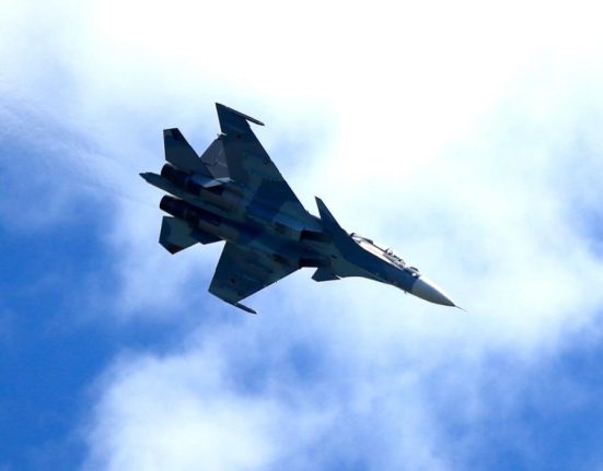 Avion rusesc Su 30SM s a prabusit in Marea Neagra