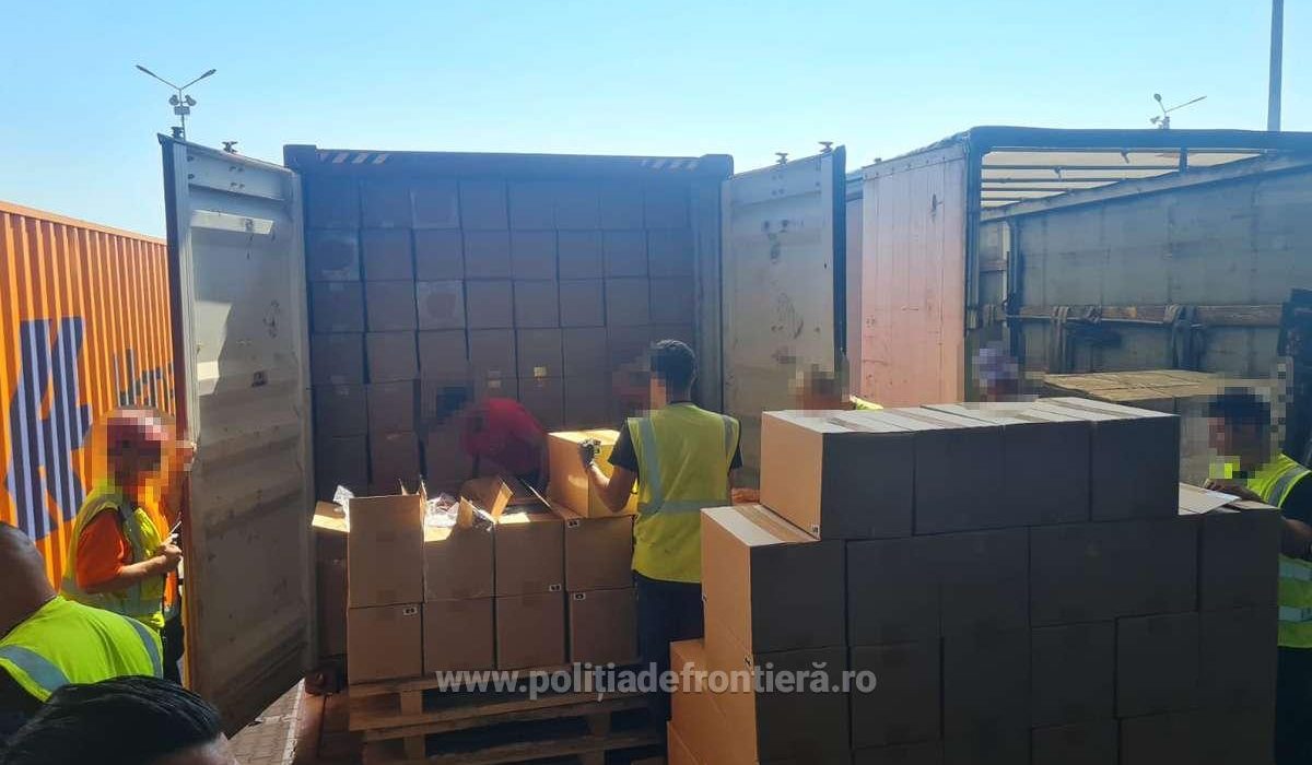 Captura record de tigari de contrabanda in Constanta