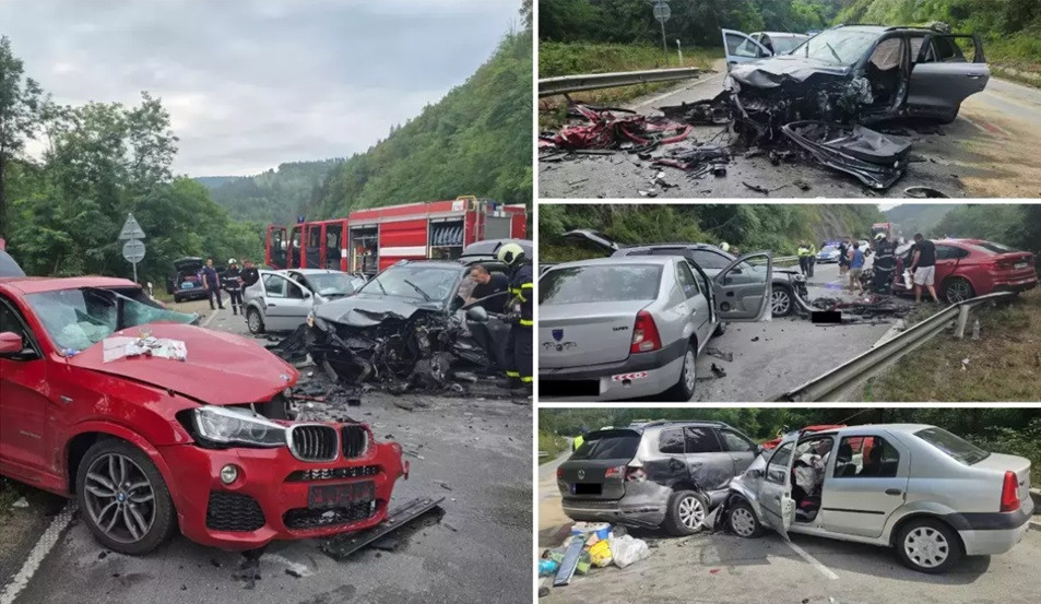 Cinci romani doi copii raniti intro un accident in Bulgaria