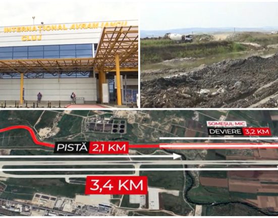 Extinderea aeroportului Cluj Napoca blocata de Somesul Mic
