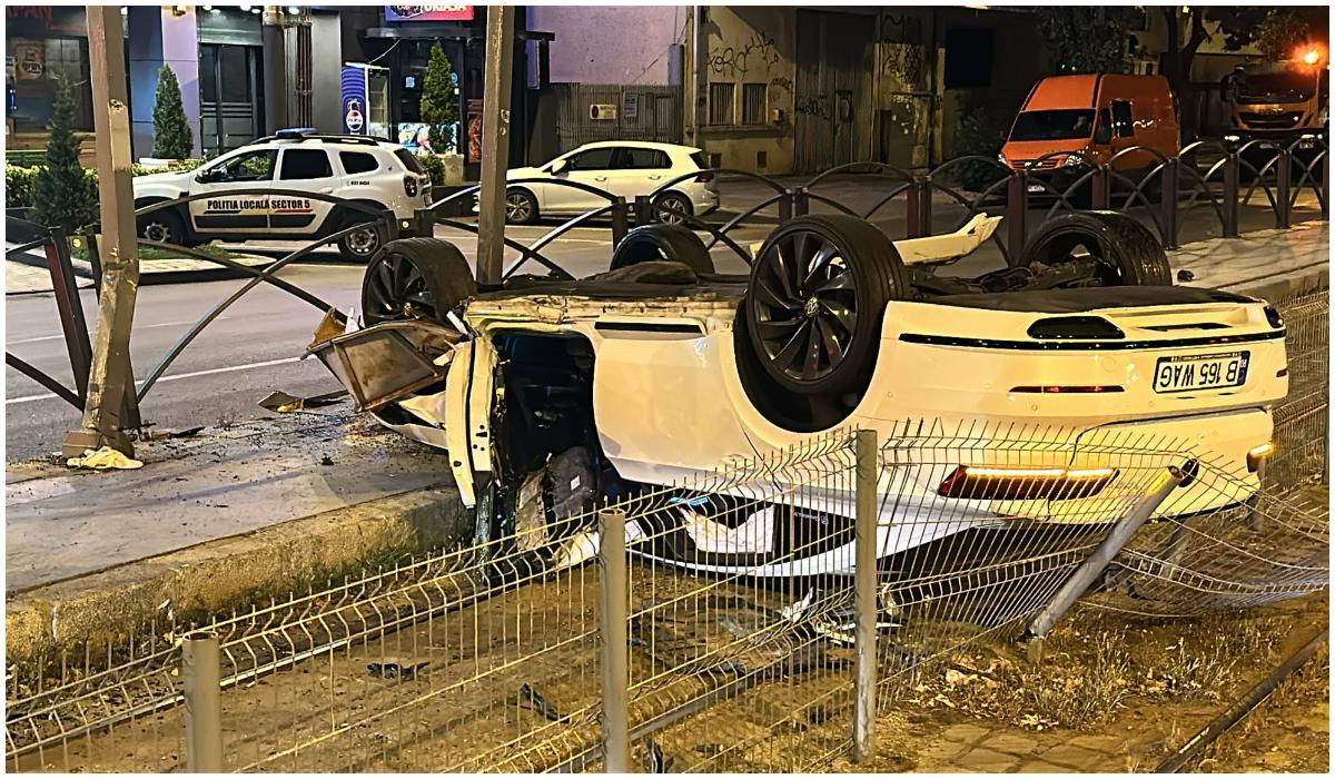 Sofer de 20 de ani s a rasturnat in Bucuresti