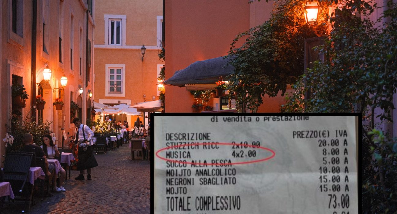 Taxa ciudata pe nota de plata la turisti 2 euro pentru muzica de fundal