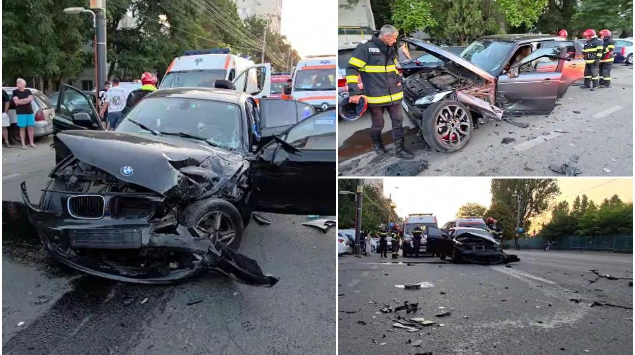 Un BMW a provocat un accident pe bulevardul din Constanta