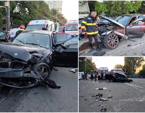 Un BMW a provocat un accident pe bulevardul din Constanta